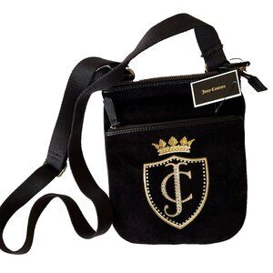 Share  NWT Juicy Couture Women's Velour CROWN LOGO Small Crossbody Bag Handbag B